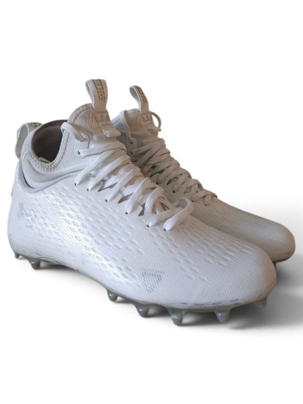 Under Armour Spotlight Lux MC 2.0 Football Cleats Men’s Size 8 White